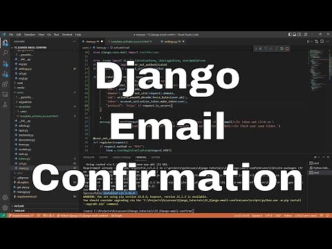 Django Tutorial - User Registration with Email Confirmation #15