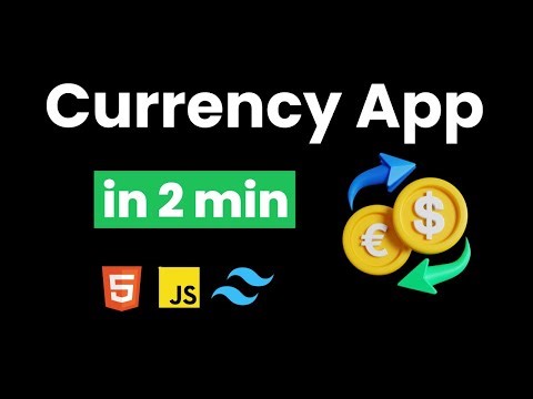 I CREATE CURRENCY CONVERTOR APP IN 2 MIN USING JAVASCRIPT & JAVASCRIPT PRACTICE PROJECTS