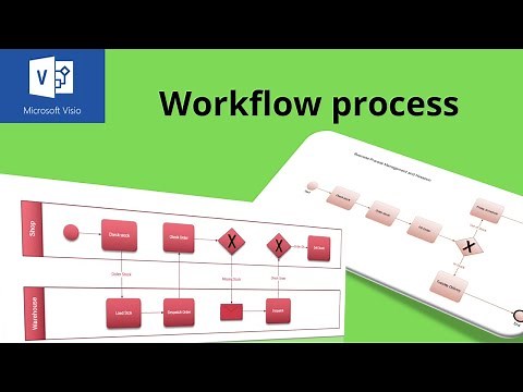 How to create a workflow process diagram in Microsoft Visio