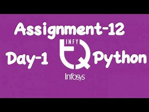 INFYTQ Python Assignment-12 Day-1
