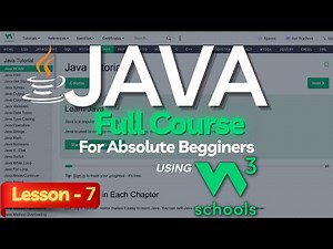 W3Schools Java Full Course For Beginners: Lesson-7 | Java W3Schools Tutorial | Java Strings