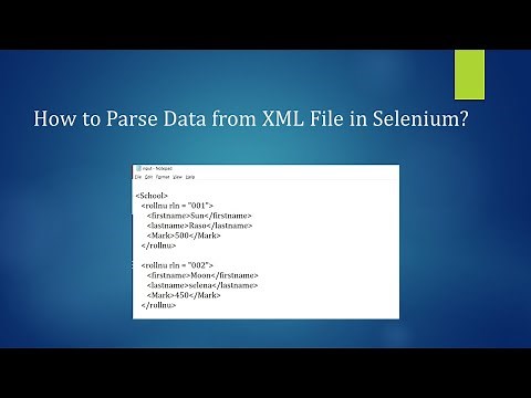 How to Parse data from XML File in Selenium Java?