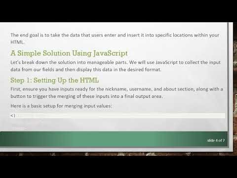 Easily Extract and Combine Input Values