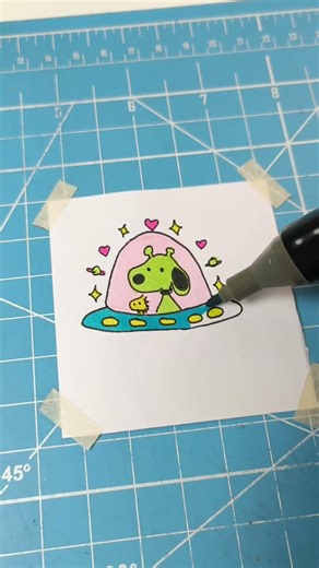 alien stickers parte 6 #alien #snoopy #stickers #diy #aliens