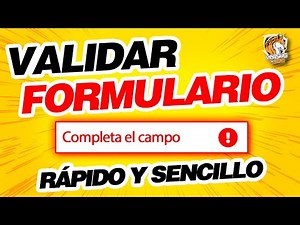 Como Validar formulario con javascript 🔴 Rápido y Sencillo