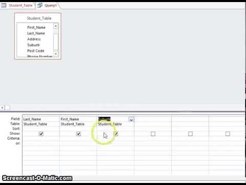 Running Queries: Query by Example (QBE)