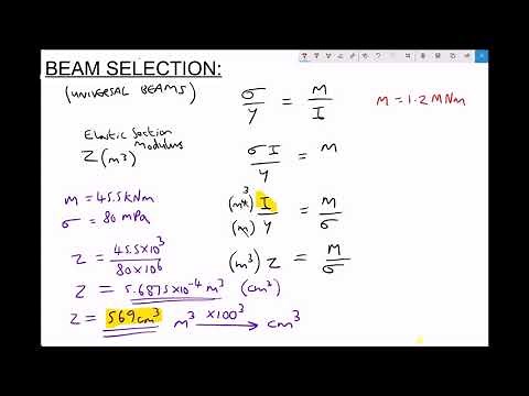Selecting Universal Beams Using Elastic Section Modulus