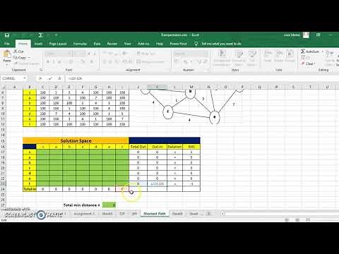 Shortest Path Problem: Formulation & Solution Using Solver