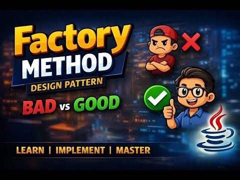 2. Factory Method Design Pattern | Bad vs Good Example