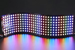 Cyan Infinite | Scrolling text with flexible 32x8 RGB LED Matrix
