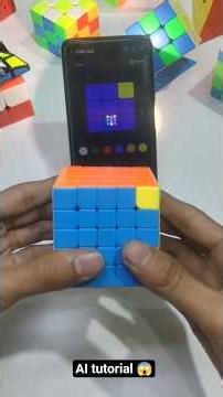 5by5 cube solve by using Ai 😱 l ai power l #cube #shortsvideo #video