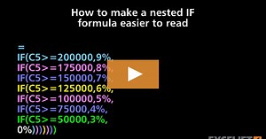 How to make a nested IF formula easier to read