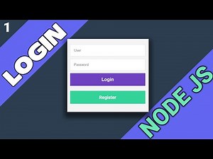1/5 - LOGIN with Node Js and MySQL - Intro - Installation