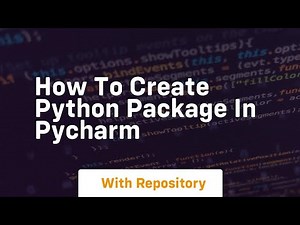 how to create python package in pycharm