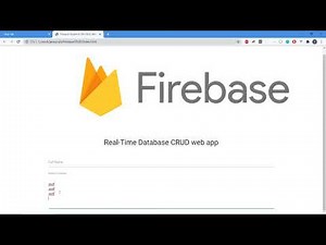 Firebase Realtime DB CRUD Web App Tutorial - 02 - Front-end setup