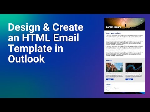 How to Design & Create an HTML Email Template in Outlook