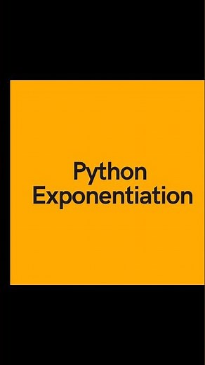 How to perform exponentiation operation in Python #pythonforbeginners #python3 #pythontutorial