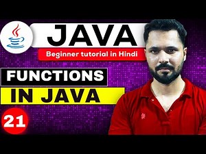 Java tutorial in Hindi for beginners #21 How to make function in Java | function in Java
