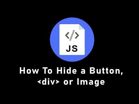How To Hide DIV, Button, Image (Picture) or HTML Element Dynamically In JavaScript
