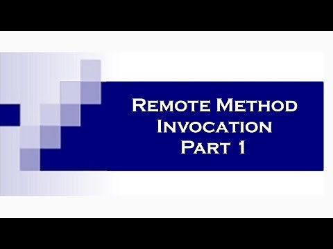 RMI (Remote Method Invocation) in Java Part 1