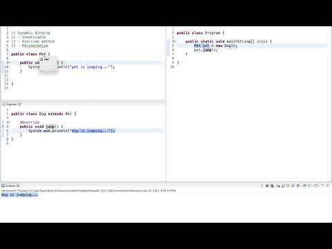 Java Tutorial: Dynamic Binding