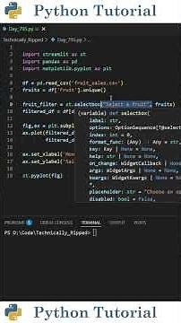 Build an Interactive Plot With Streamlit | Python Tutorial