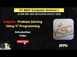 FY BCS || Semester 1 || Problem Solving Using C Programming || Syllabus Overview & Study Guide 🔥 ||