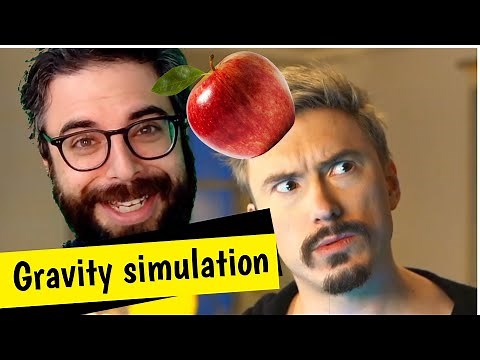 Let’s pair program gravity simulation (using JavaScript and p5.js, with Dan Shiffman)