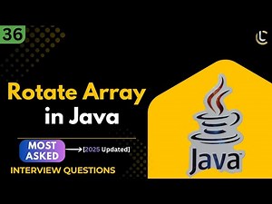 Rotate Array by K Positions in Java | Right Rotation | DSA Array Rotation | Java Interview Questions