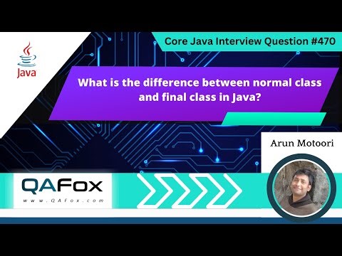 What is the difference between normal class and final class (Core Java Interview Question #470)