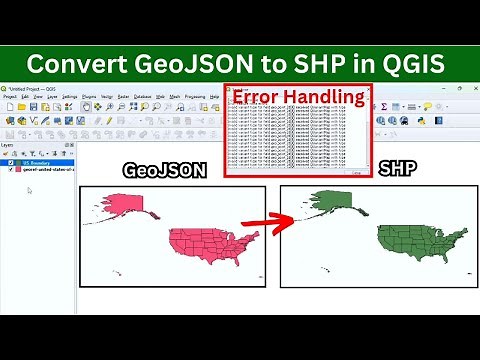 How to Convert GeoJSON (JSON) File to Shapefile in QGIS
