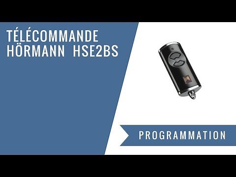 Comment programmer une télécommande Hormann HSE2BS ?