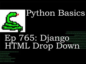 Python Basics Tutorial Django HTML Drop Down Choice