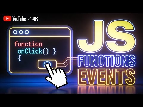 JavaScript Functions & Events Explained | onclick, addEventListener