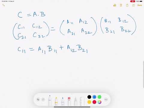 Matrix Multiplication using divide and conquer and Strassen’s Algorithm