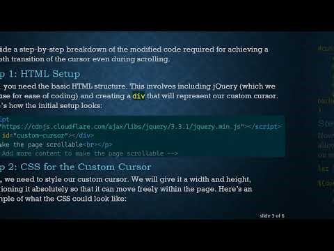 How to Create a Custom Cursor that Moves on Scroll in JavaScript
