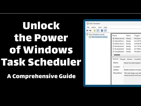 Boost Your Productivity: Learn to Schedule Tasks with Windows Task Scheduler