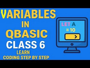 Learn Variables in QBASIC | Easy Coding for Class 6 Students