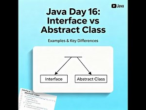 Day 16 | Interface vs Abstract Class in Java Explained with Examples | Java Tutorial for Beginners