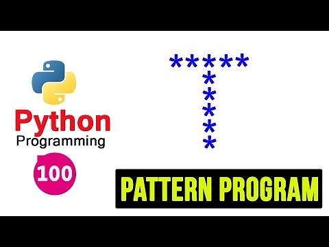 Python Pattern Programs - Printing Stars in T Shape