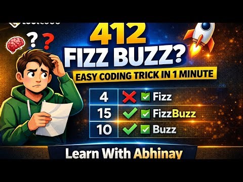 412 Fizz Buzz | Easy Coding Trick in 1 Minute 🚀 | LeetCode