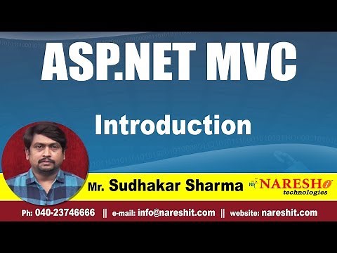asp.net MVC Introduction | asp.net MVC Tutorials | By Mr.Sudhakar Sharma