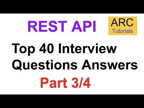 REST API Interview Questions - Part 3 | Rest API 40 interview questions Answers Experienced