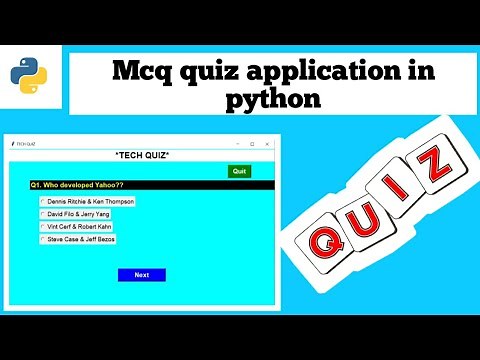 How to create a quiz application in python | python quiz application || python gui