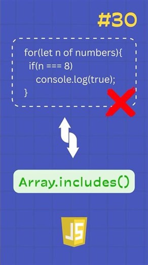 Stop Using indexOf! Use Array.includes() in JavaScript ⚡| Day 30 #javascript #javascriptbasics #js
