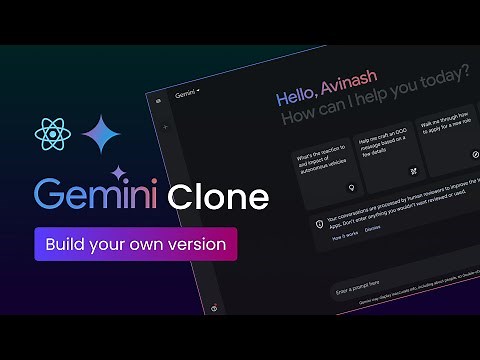 Let's Build Google Gemini 2.0 Using React JS and Gemini API | Gemini Clone In React 2025