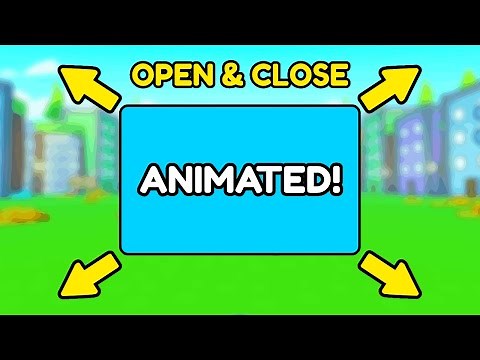How to make an animated UI frame opening and closing module!