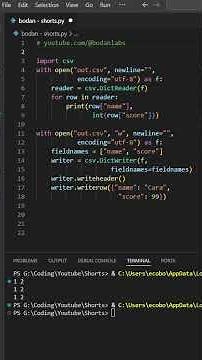 Python on Speed ⚡: 29. Read/Write CSV in Python