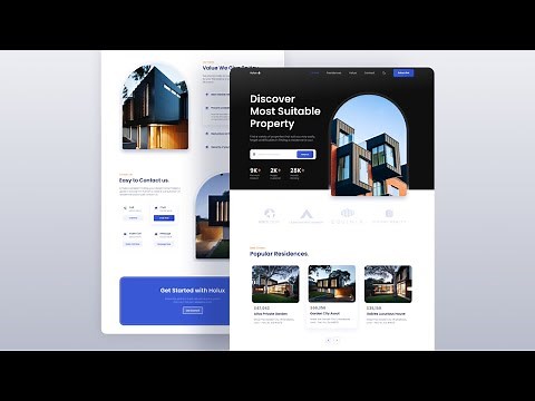 🏡 Create a Responsive Real State Website Design Using HTML CSS & JavaScript