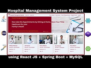 Hospital Management System Project using React JS and Spring Boot | Full Stack Application | React